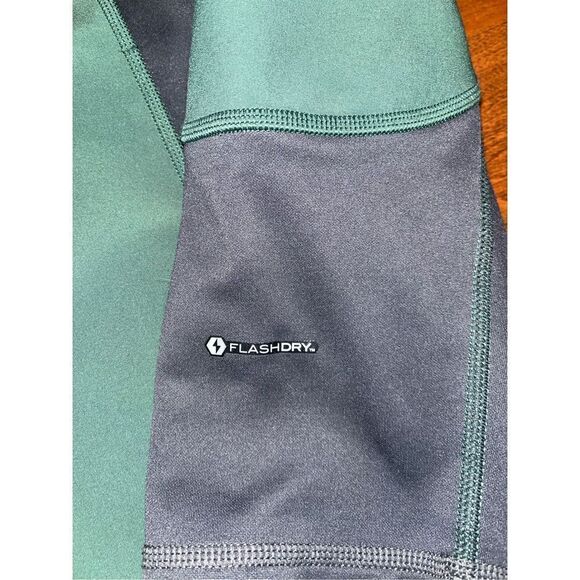 The North Face Men's Quarter Zip Pullover Jacket Green Large Flash Dry - Picture 5 of 7